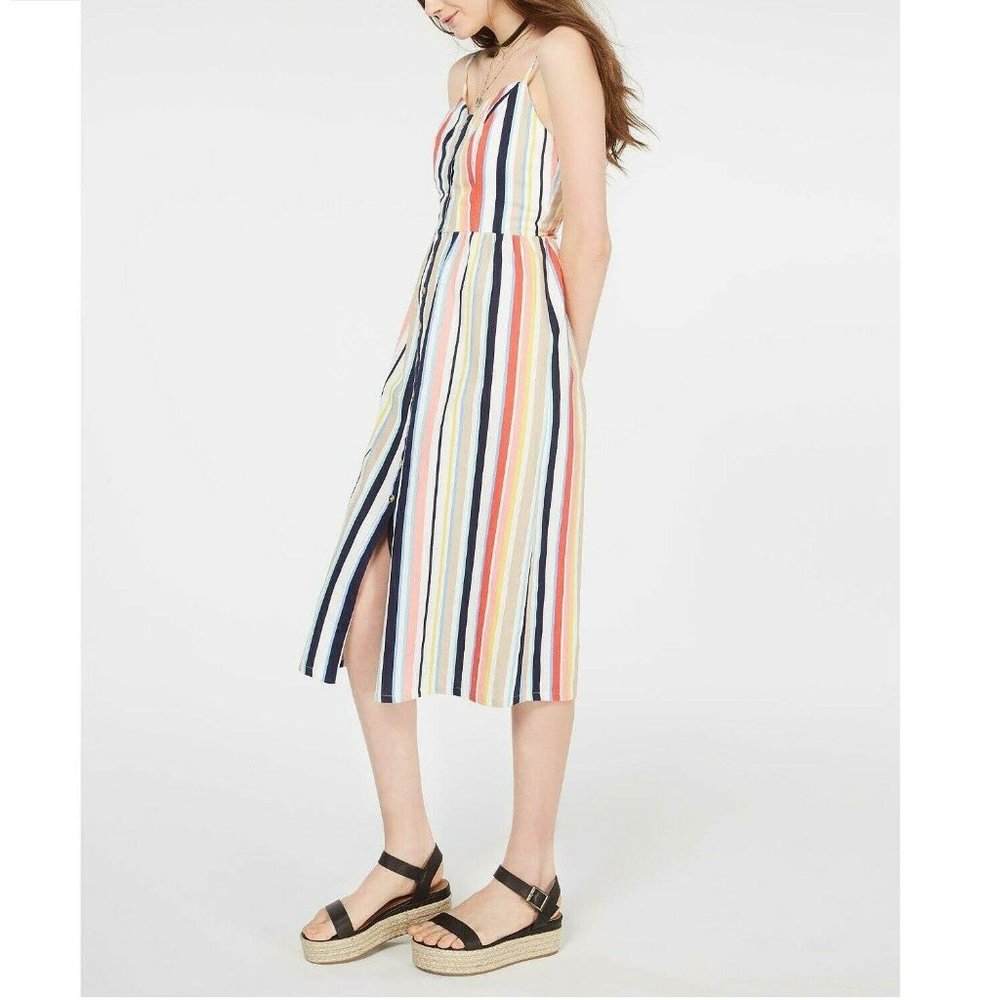 Emerald Sundae XS Blue Red Striped Dress NWT AT71 - Picture 5 of 6
